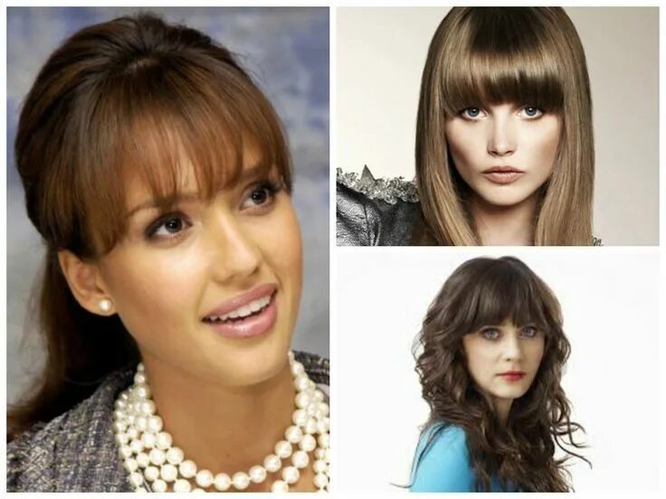 Правильная челка фото Bangs for women with oval face shapes