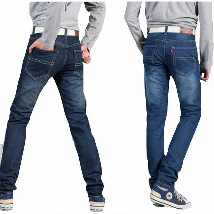 Правильная длина джинс у мужчин фото New production hot 2017 Mens Jeans High Quality Stripe Slim Jeans For Men Fashio