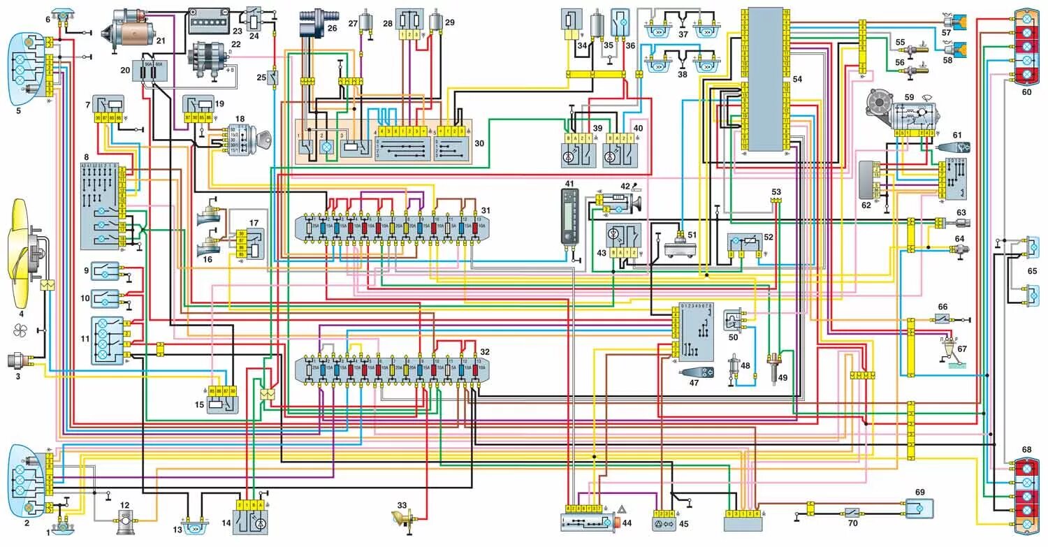 Правильная электросхема 10.4. ГАЗ. Эксплуатация, обслуживание и ремонт, автомобилей семейства "Соболь" (