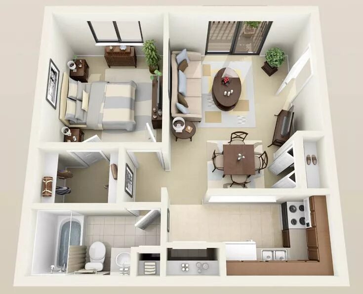 Правильная планировка квартиры 550 sq ft Apartment layout, Apartment furniture layout, Small apartment design