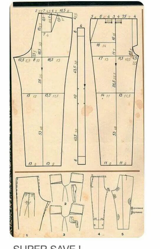 Правильная выкройка женских брюк Пин на доске Men's Выкройки, Узорчатые брюки, Выкройка брюк