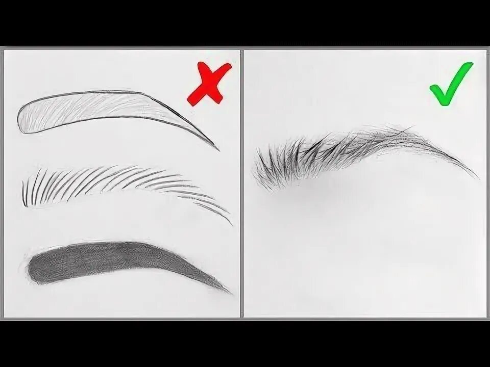 Правильно рисуем брови карандашом фото EASY TIPS for Drawing Realistic Eyebrows - Basic Mistakes and Step by Step Tutor