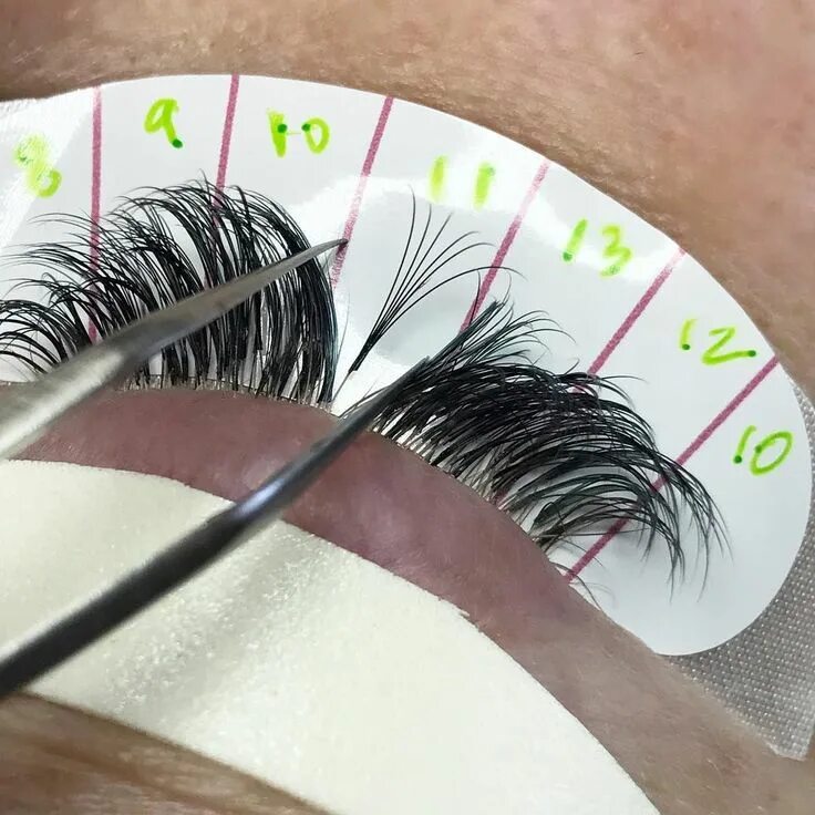 Правильное наращивание ресниц фото Squirrel Lash Styling - Lined Lash Map Stickers -www.jazzylashco.com Eyelash ext