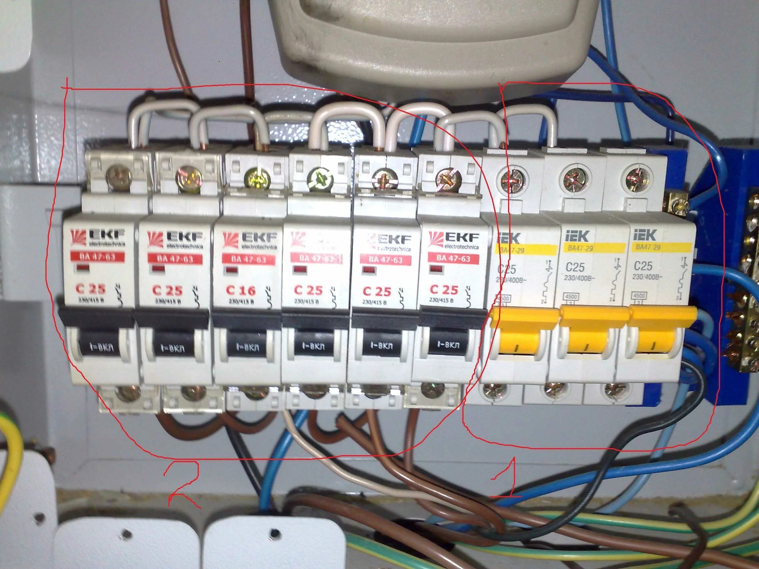 Правильное подключение автоматов в электрощитке Скачать картинку КАК ПРАВИЛЬНО ПОДКЛЮЧАТЬ К № 61