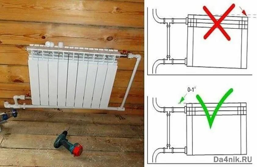 Правильное подключение биметаллических радиаторов Монтаж радиаторов (батарей) отопления своими руками