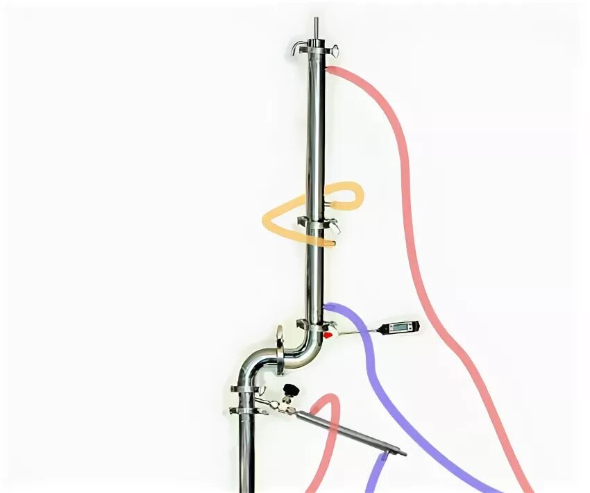 Правильное подключение дефлегматора Самогонный аппарат (бражно-ректификационная колонна) Магнум профи 3. Аппарат Маг