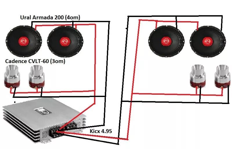 Правильное подключение динамиков к усилителю Ответы Mail.ru: Подключение фронта на усилитель.