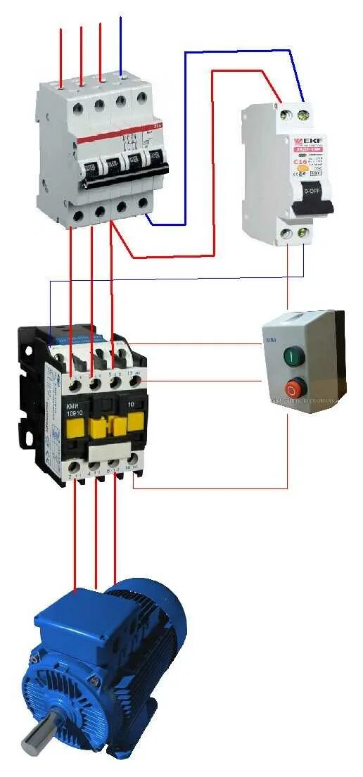 Правильное подключение контактора Установка контактора фото - DelaDom.ru