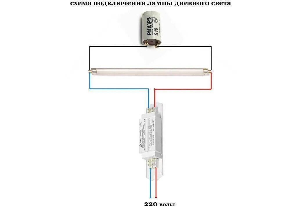 Правильное подключение лампы Дроссель для люминесцентных ламп: назначение и схема подключения
