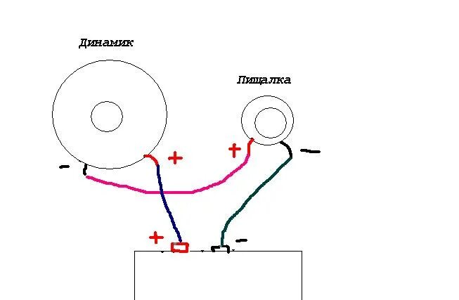 Правильное подключение пищалок Ответы Mail.ru: Подключение пищалок и сч в магнитоле