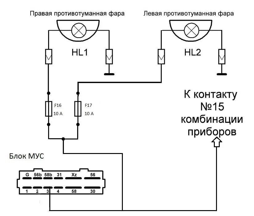 Правильное подключение птф гранта #41 Пересвет приборной панели + индикация ПТФ - Lada Гранта, 1,6 л, 2018 года тю