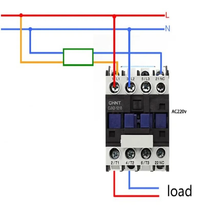 Правильное подключение пускателя Универсальный адаптер переменного тока в постоянный ток contattore contator CJX2