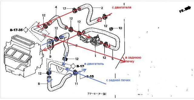 Правильное подключение шлангов печки Установка дополнительной печки на RF1,2 - Клуб любителей микроавтобусов и минивэ