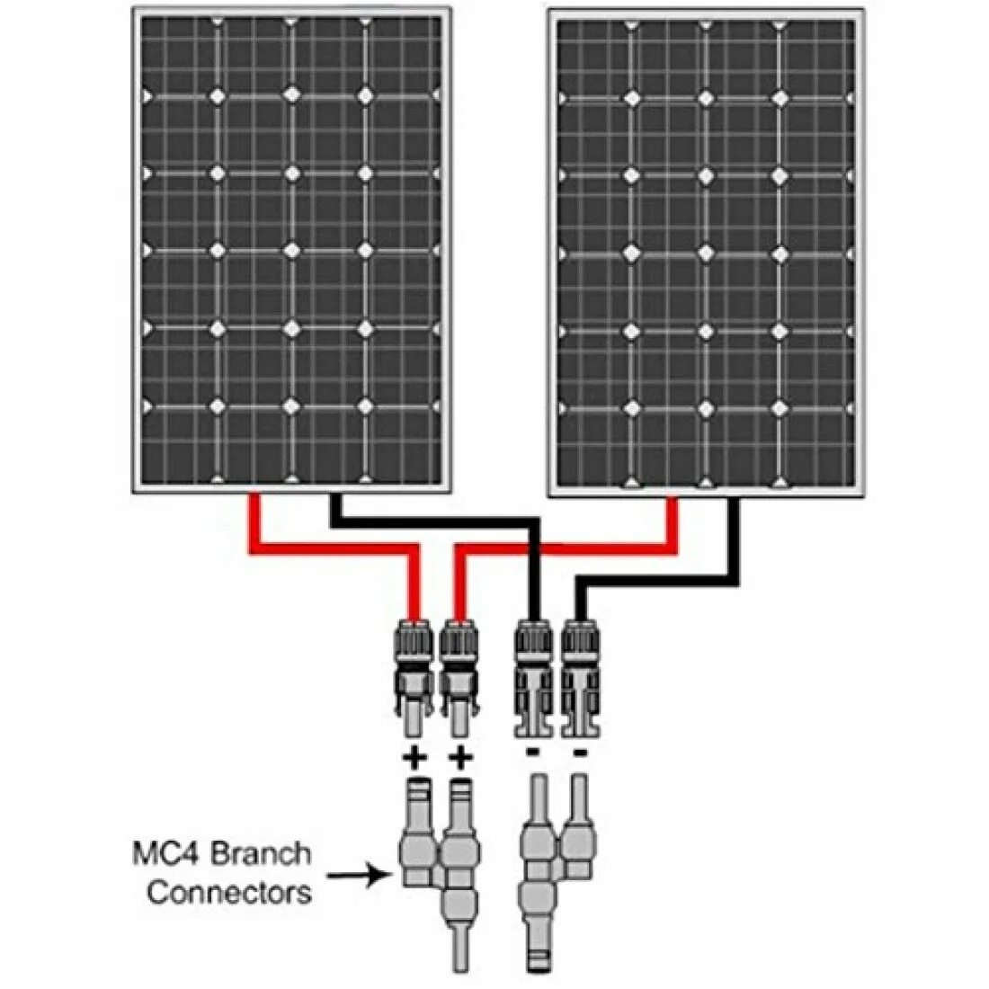 Правильное подключение солнечных панелей connecteurs de dérivation de câble de panneau mc4-t