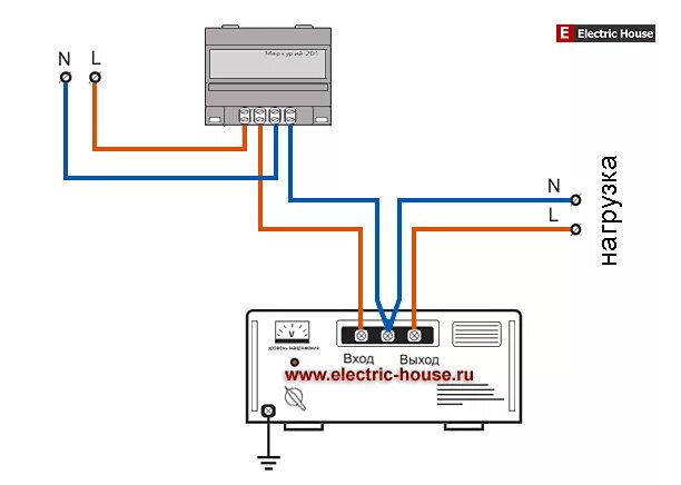 Правильное подключение стабилизатора Подключение стабилизатора напряжения - Статьи по электрике - Электрика в доме - 