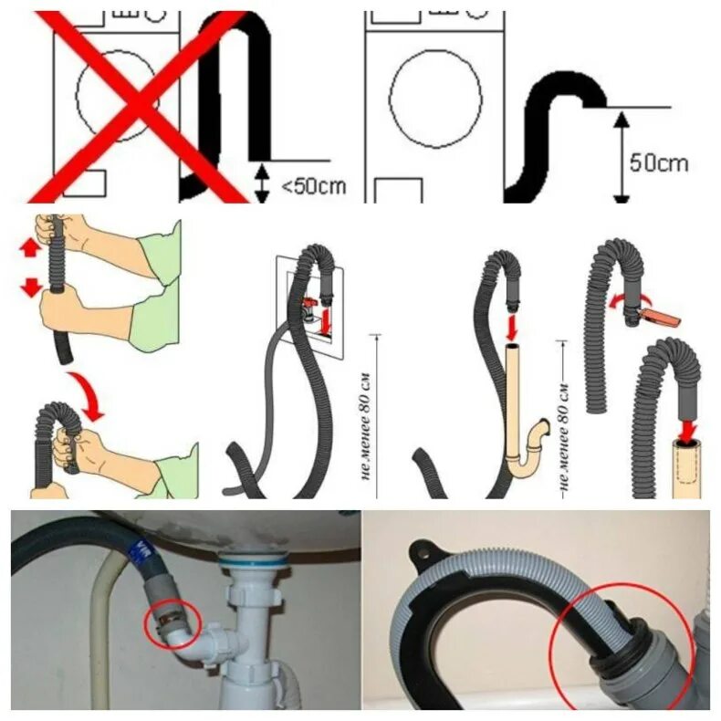 Правильное подключение стиральной машины Как правильно установить слив стиральной машины фото, видео - 38rosta.ru