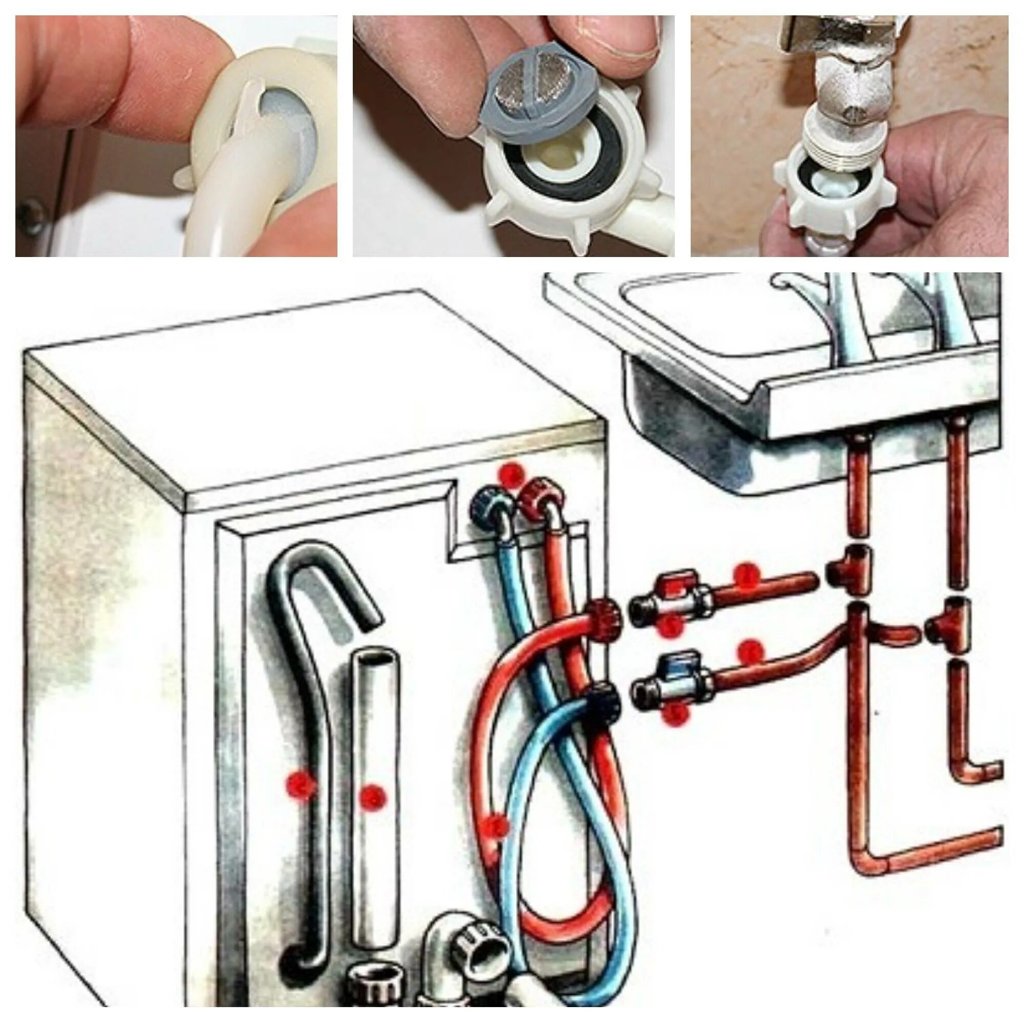 Правильное подключение стиральной машины к водопроводу Как подсоединить стиралку