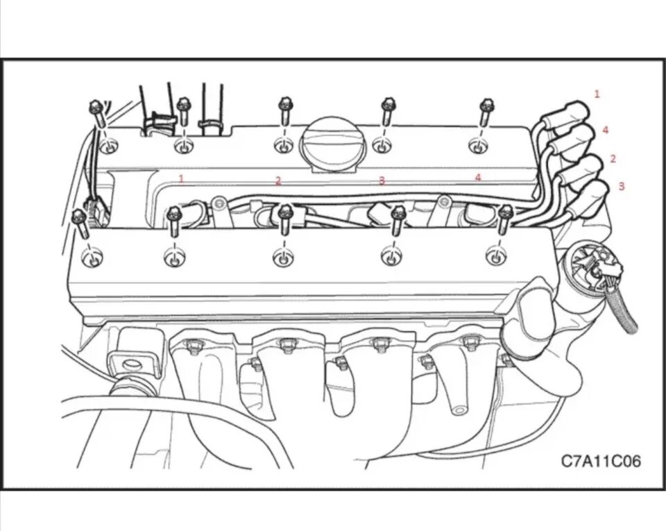 Правильное подключение свечей Замена свечей зажигания и в.проводов на chevrolet captiva - Chevrolet Captiva (1