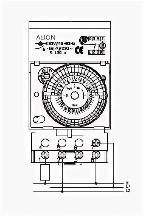 Правильное подключение таймера тэм181 Sul181h 220vac 50-60 Гц 24 Часа Механический Программируемый 30 Мин Минимальная 