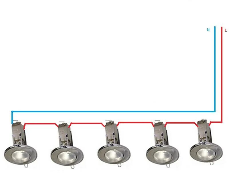 Правильное подключение точечных светильников Проводка под точечные светильники - Страница 7 Электрика, слаботочка Школа ремон