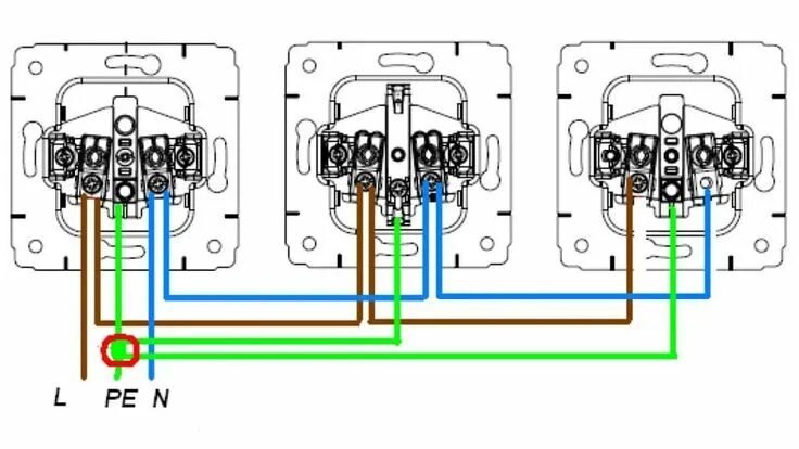 Правильное подключение тройной розетки Ошибки и устаревшие правила ПУЭ 7, которые касаются электроустановок зданий Розе