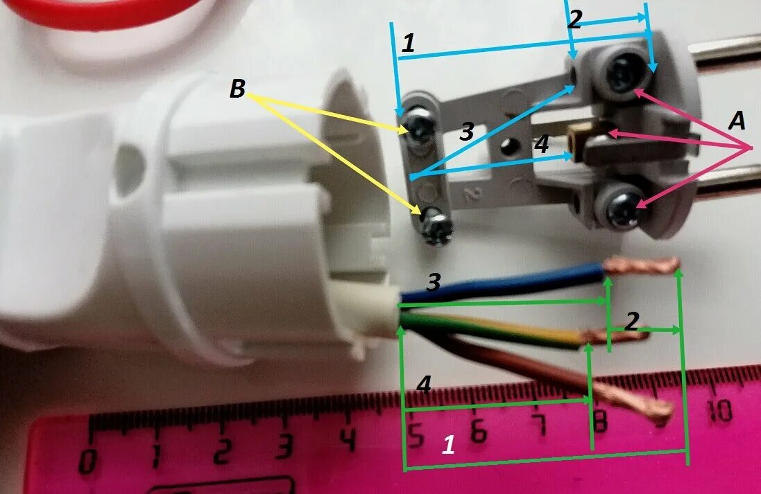 Правильное подключение вилки Замена электрической вилки. Ошибки, которых можно избежать Женские руки в деревн