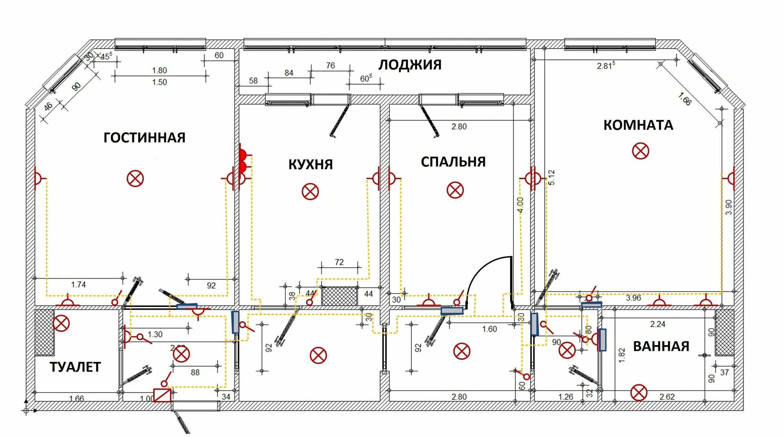 Правильное схема электропроводки в доме Разводка электрики в квартире: схемы электропроводки + как провести самому