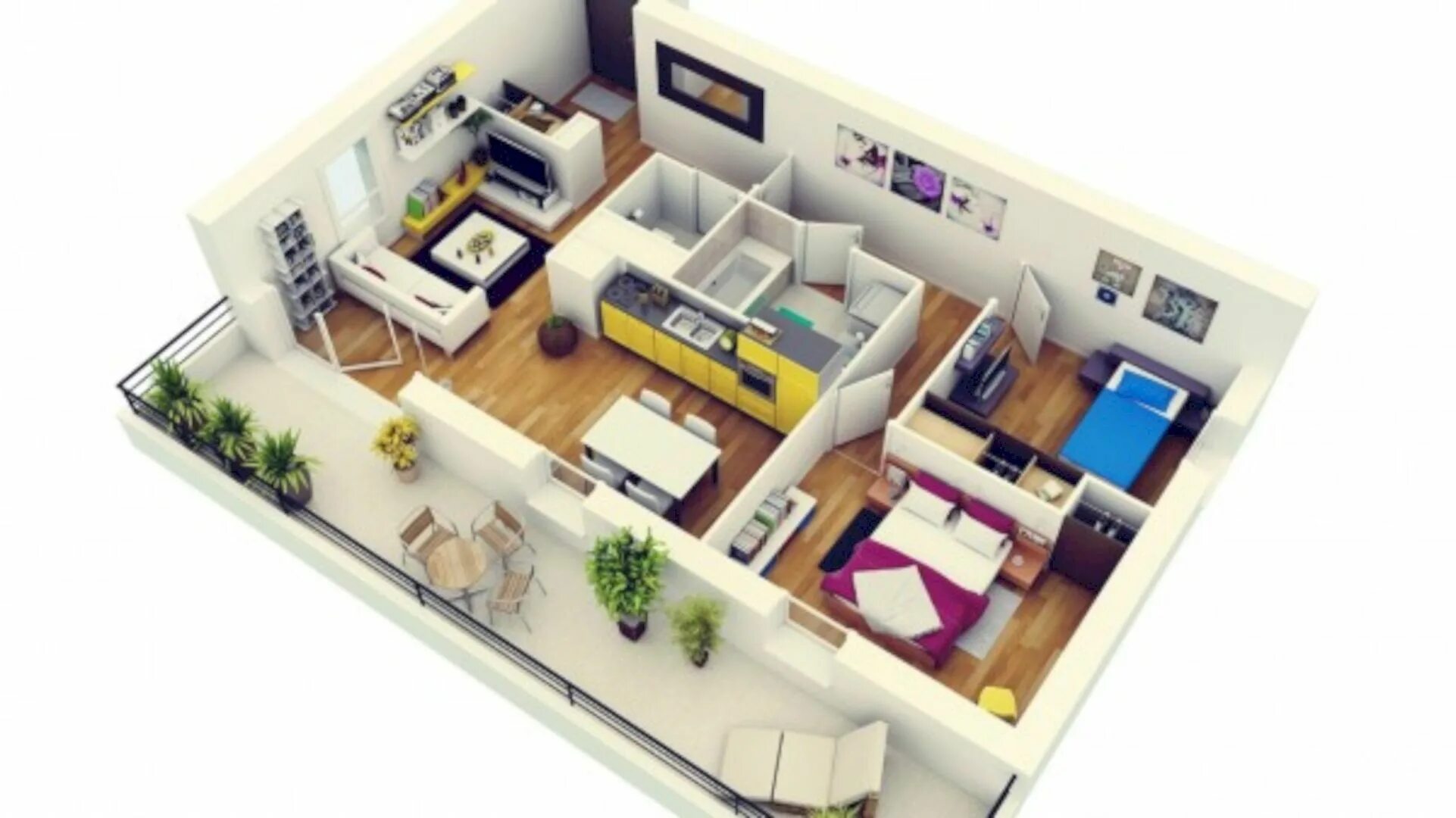 Правильный дизайн проект Why Do We Need 3D House Plan before Starting the Project? Plan maison 3 chambres