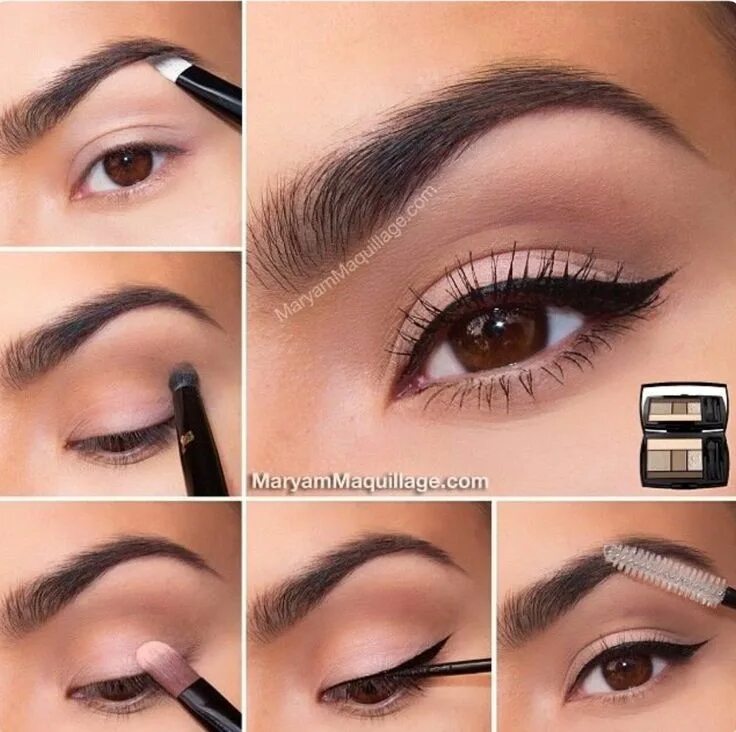 Правильный легкий макияж Pin by Ileana Rivera on Eyes make up Eye makeup, Shimmer eye makeup, Smoky eye m