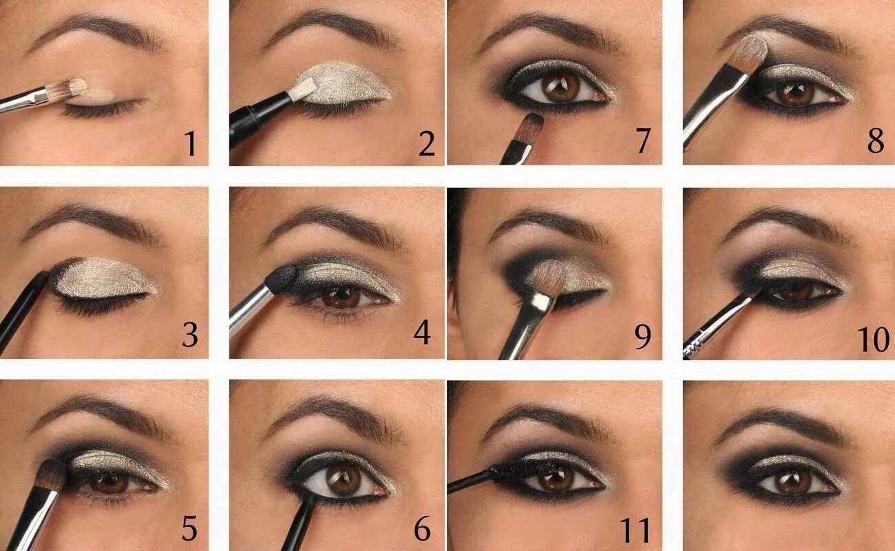 Правильный макияж для начинающих Smokey Eye Tutorial Smoky eye makeup, Smokey eye tutorial, Smokey eye makeup tut