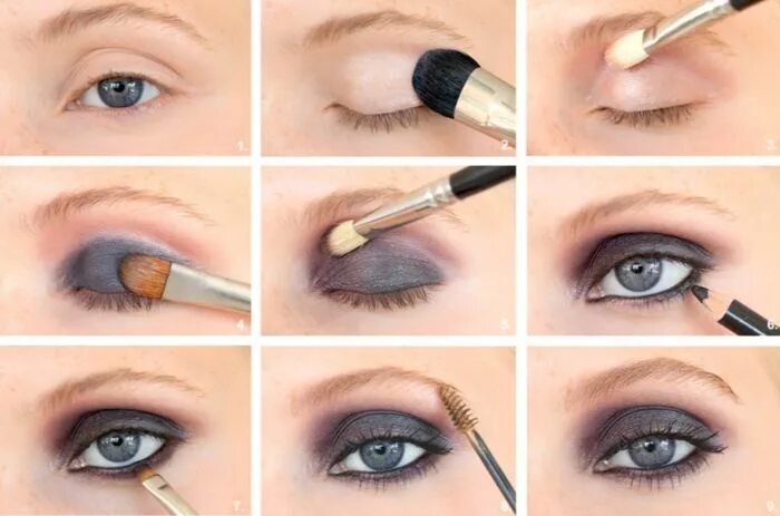 Правильный макияж для начинающих Smokey eyes schminken lernen- das Geheimnis des dramatischen Blicks Smokey eyes 