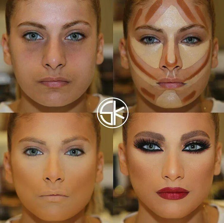 Правильный макияж фото пошагово 15 ejemplos de contouring que demuestran el poder del maquillaje Contour makeup,