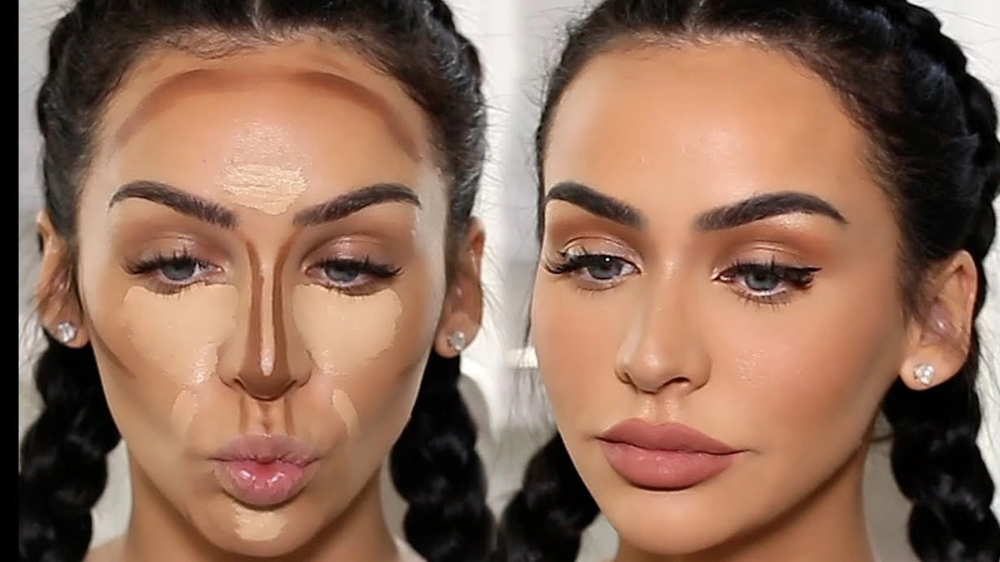 Правильный макияж лица ما هو الكونتور وكيف يستخدم : اقرأ - السوق المفتوح Contour makeup, Highlighter ma