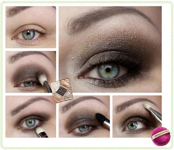 Правильный макияж век Simple Ways to Apply Smokey Eyes Makeup! - Be Modish Makeup für blaue augen, Sch