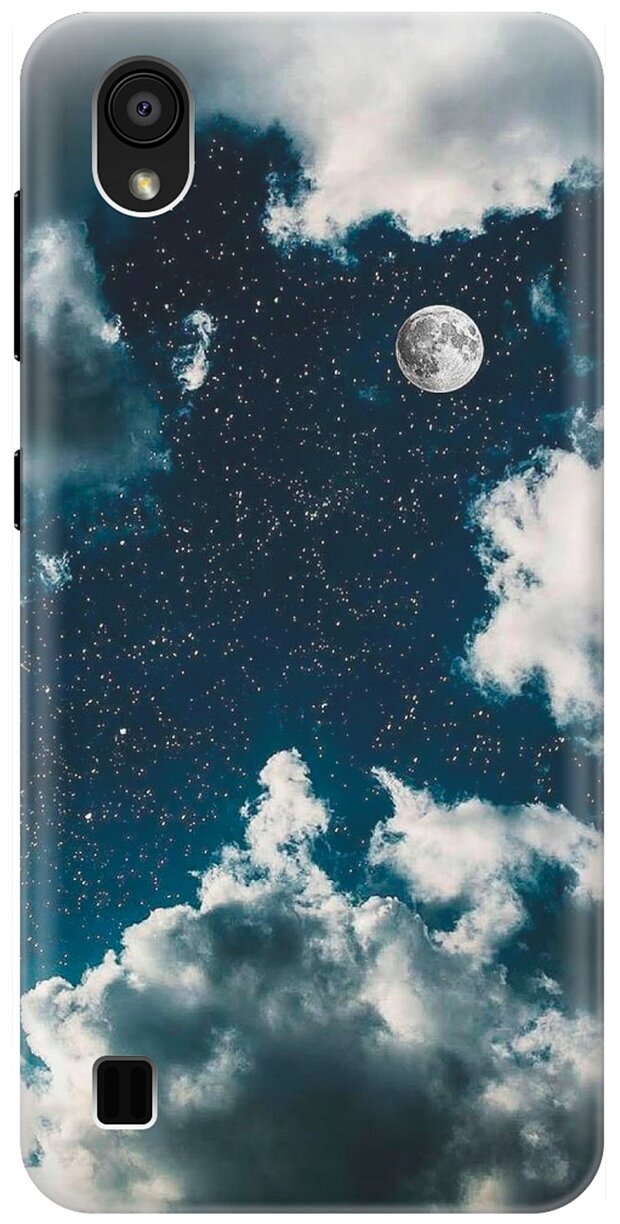 Править фото айфон небо Силиконовый чехол Розово-голубой дым на Samsung Galaxy J4+ / Самсунг Джей 4 плюс