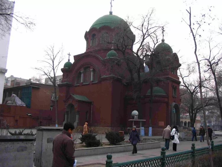 Православный храм в харбине фото Церковь Покрова Пресвятой Богородицы, Харбин (Китай), фотография. общий вид в ла