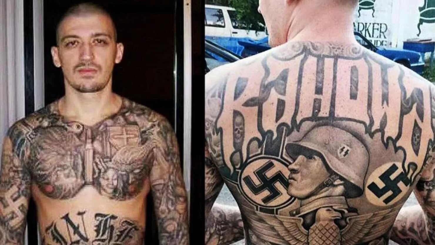 Правые тату фото Neo-Nazi Found Guilty In Brutal Triple Murder of Skinhead Pals