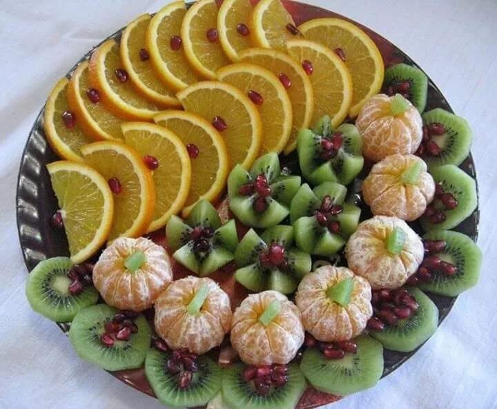 Праздничная нарезка фруктов фото Пин на доске Food & desert art -presentation & decoration Еда для вечеринки, Еда