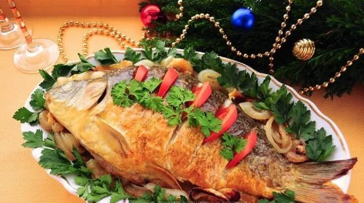 Праздничная рыба фото Рыба к новогоднему столу - 10 рецептов Ethnic recipes, Recipes, Food