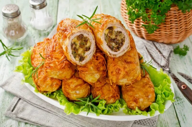 Праздничные мясные рецепты с фото Котлеты из картошки - рецепты от Шефмаркет