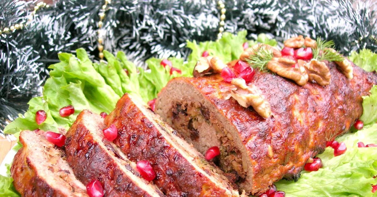 Праздничные мясные рецепты с фото Мясной рулет на праздничный стол Пикабу