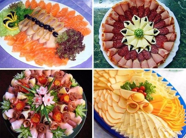 Праздничные нарезки рецепты с фото Украшаем новогодний стол! OK.RU Amazing food decoration, Food displays, Food