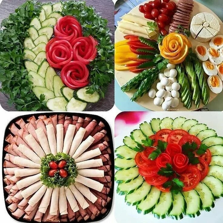 Праздничные нарезки рецепты с фото Image may contain: 1 person, food Veggie tray, Food art, Party platters