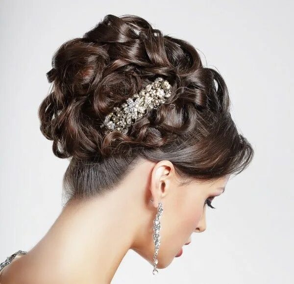 Праздничные прическа средний волос фото Elegante Prom Hochsteckfrisur Hairstyles Peinados