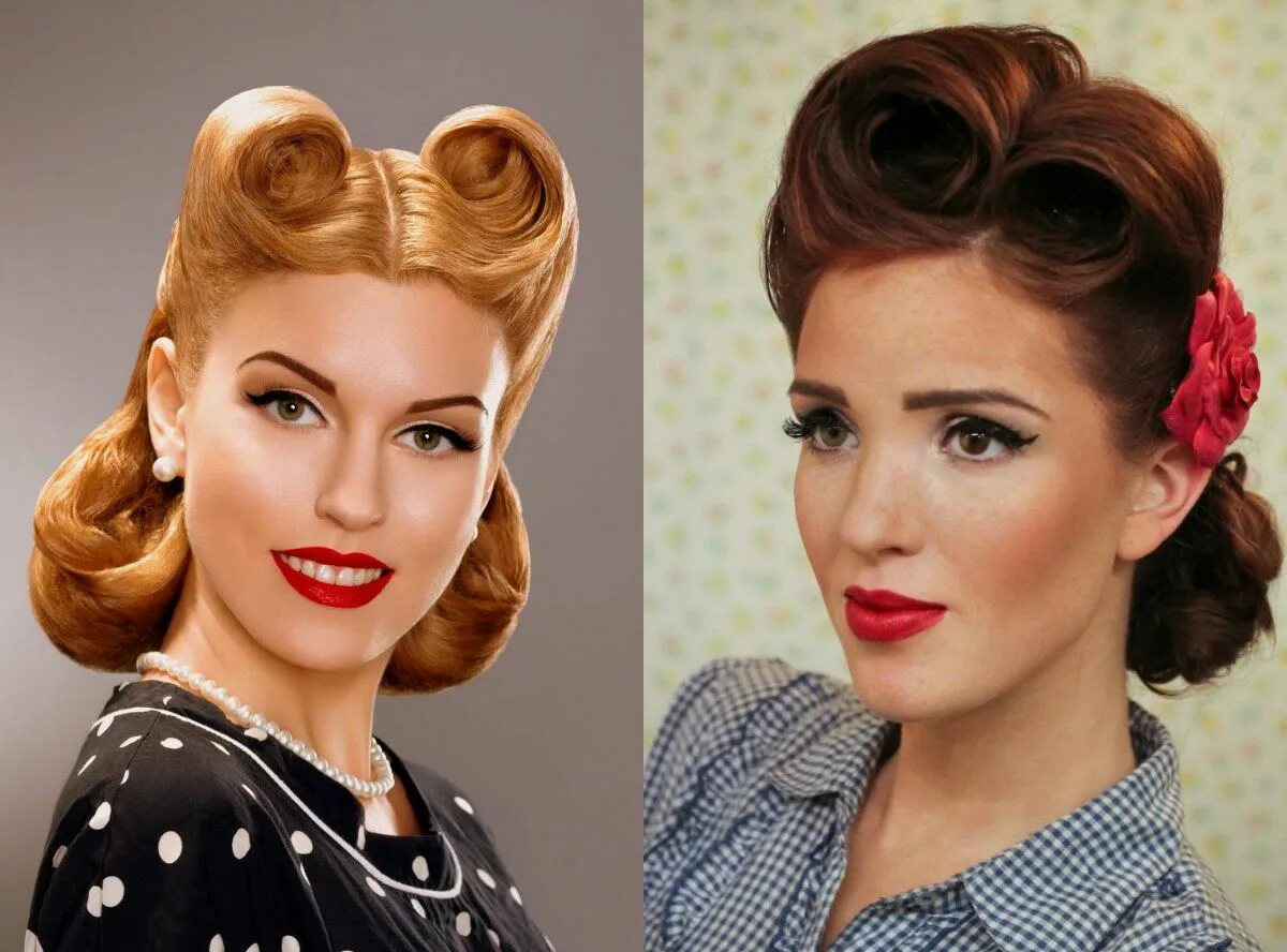 Праздничные прически 50 лет vintage hairstyles from 1950’s Roll hairstyle, Vintage hairstyles, Retro hairsty