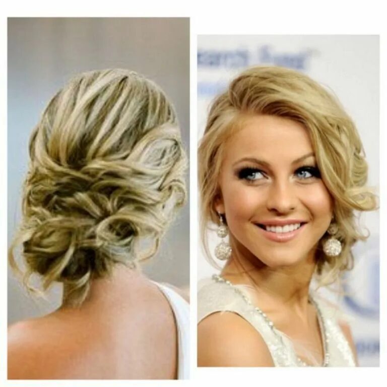 Праздничные прически на средние волосы для женщин Wonderful Bridesmaid Updo Hairstyles 002 Wedding hair front, Front hair styles, 