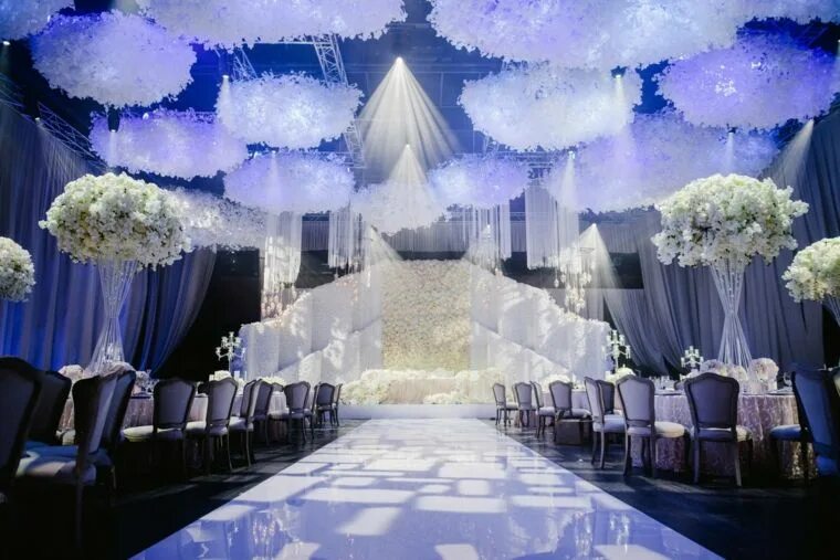 Праздничный зал фото Pin en Decoración para bodas