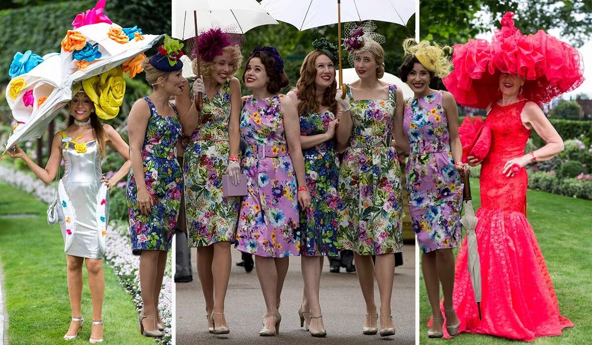 Праздничный женские моды The wacky and wonderful outfits from Ascot's Ladies Day 2017 - Extra.ie