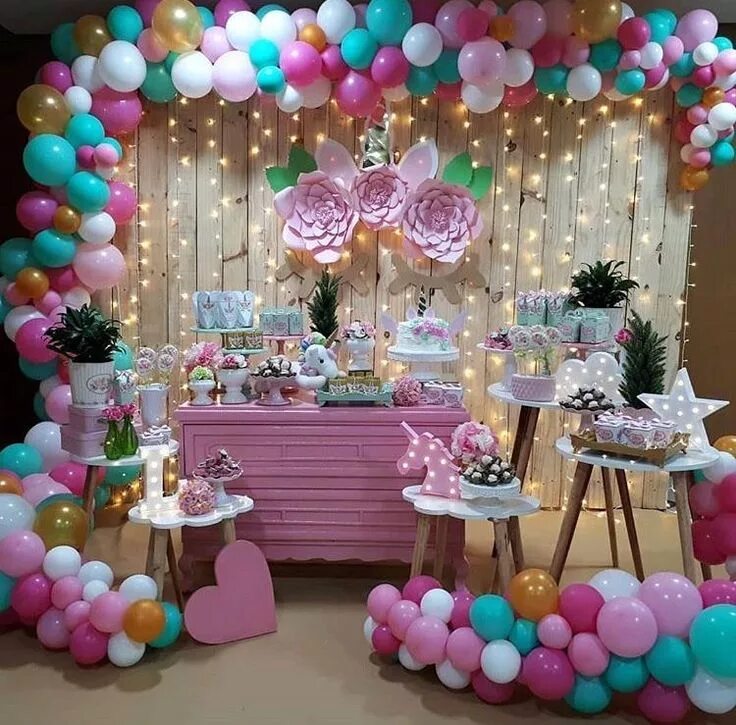 Праздник дома оформление Crea un ambiente elegante Decoracion fiesta cumpleaños, Decoraciones de fiesta d