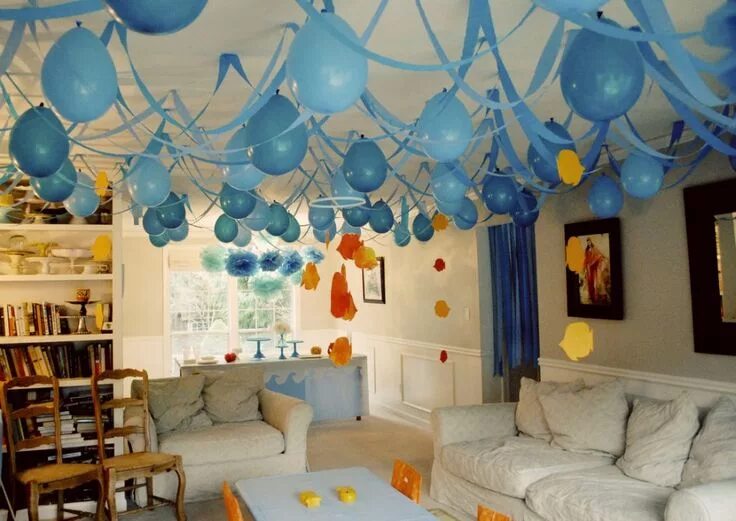 Праздник дома оформление Pin by Sandra Terry on CEILING DECO Welcome home parties, Birthday party at home